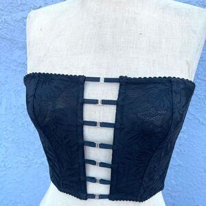 Victoria's Secret Corset Bra size Small black whimsygoth